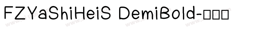 FZYaShiHeiS DemiBold字体转换